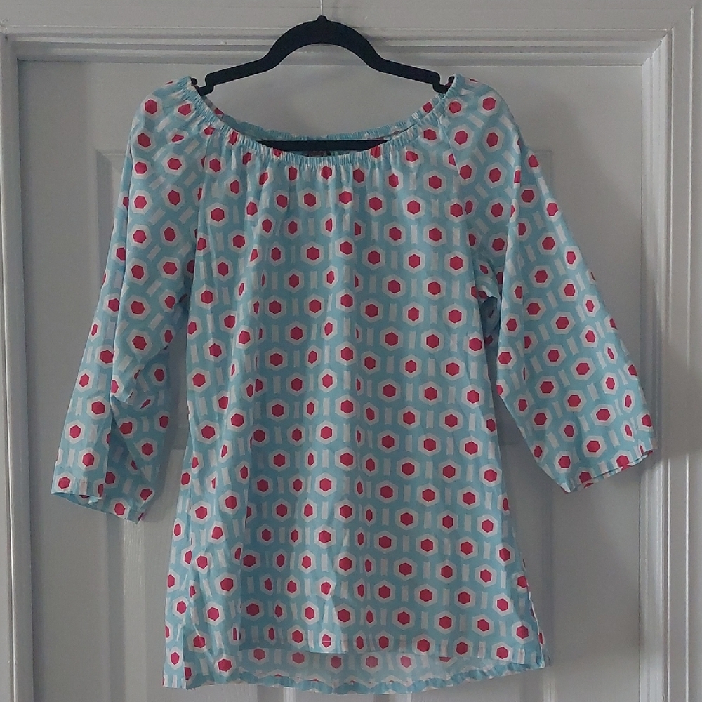 Stylish Blue and Pink Women's Top